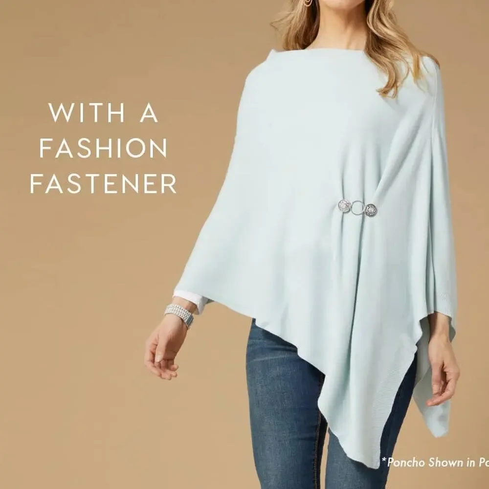 Lightweight Poncho | Living Coral